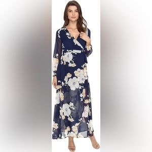 Tilda Floral Print Maxi Wrap Dress